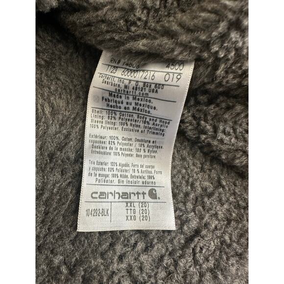 NEW Carhartt Washed Duck Sherpa Lined Jacket Womens 2xl OJ4392 NWT - Picture 6 of 8